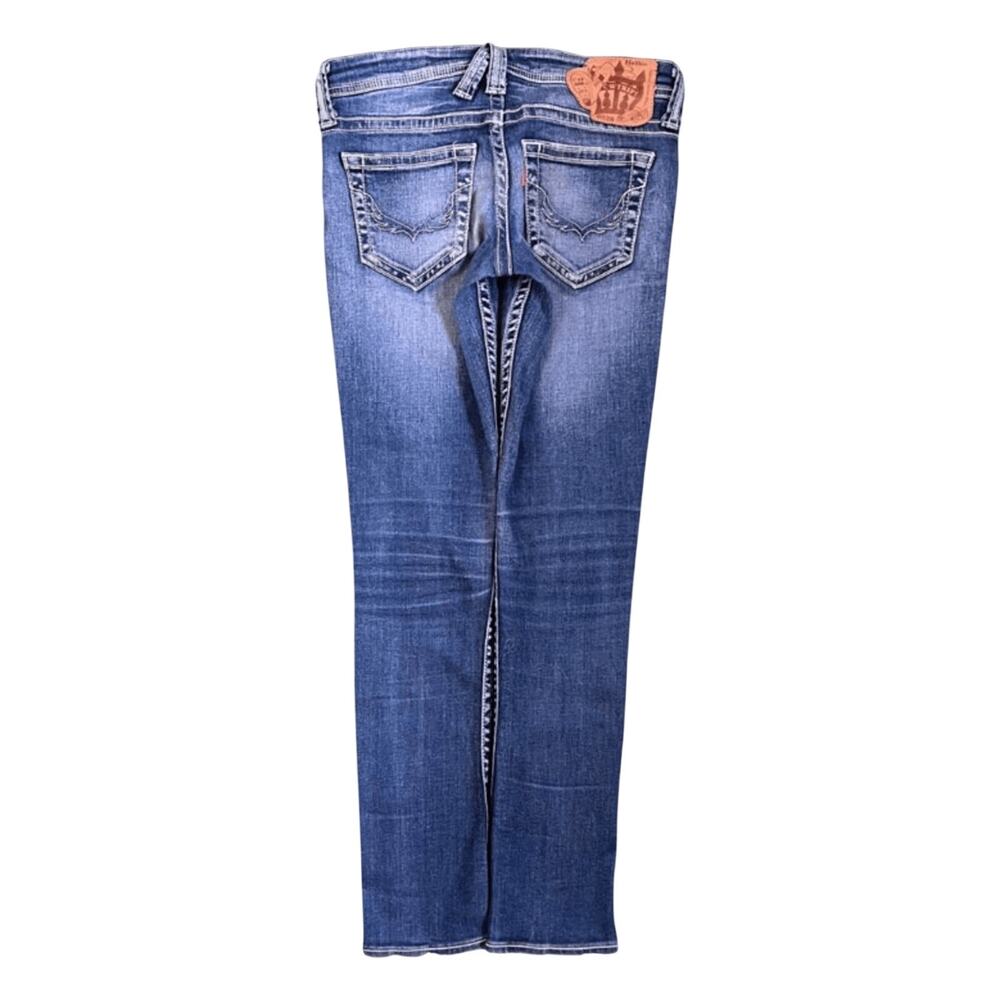 Rodeo Crowns Trip Japan Vintage Y2K Low Rise Skinny Denim Jeans 4